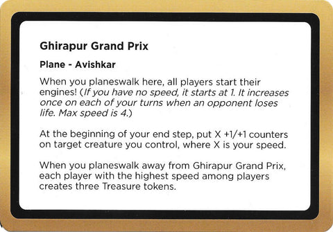 Ghirapur Grand Prix (Black Lotus Unknown Planechase) [Oversize Cards] - The Mythic Store | 24h Order Processing