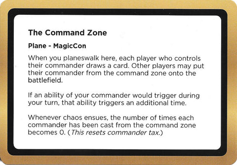 The Command Zone (Black Lotus Unknown Planechase) [Oversize Cards] - The Mythic Store | 24h Order Processing