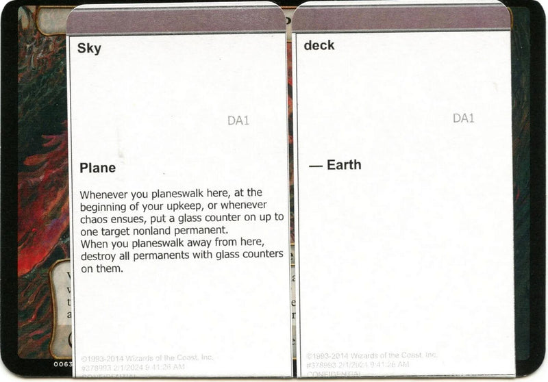 Sky Deck (Black Lotus Unknown Planechase) [Oversize Cards] - The Mythic Store | 24h Order Processing