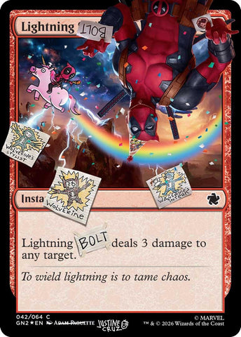 Lightning Bolt (042) (Pool Party Foil) [Secret Lair Drop Series] - The Mythic Store | 24h Order Processing