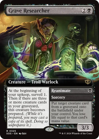 Grave Researcher (Extended Art) [Secrets of Strixhaven] - The Mythic Store | 24h Order Processing