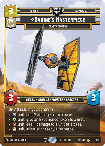 Sabine's Masterpiece - Crazy Colorful (101) (101) [Sector and Regional Promos: Season 1] - The Mythic Store | 24h Order Processing