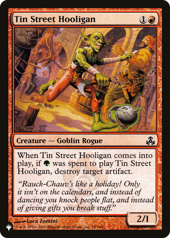 Tin Street Hooligan [The List] - The Mythic Store | 24h Order Processing