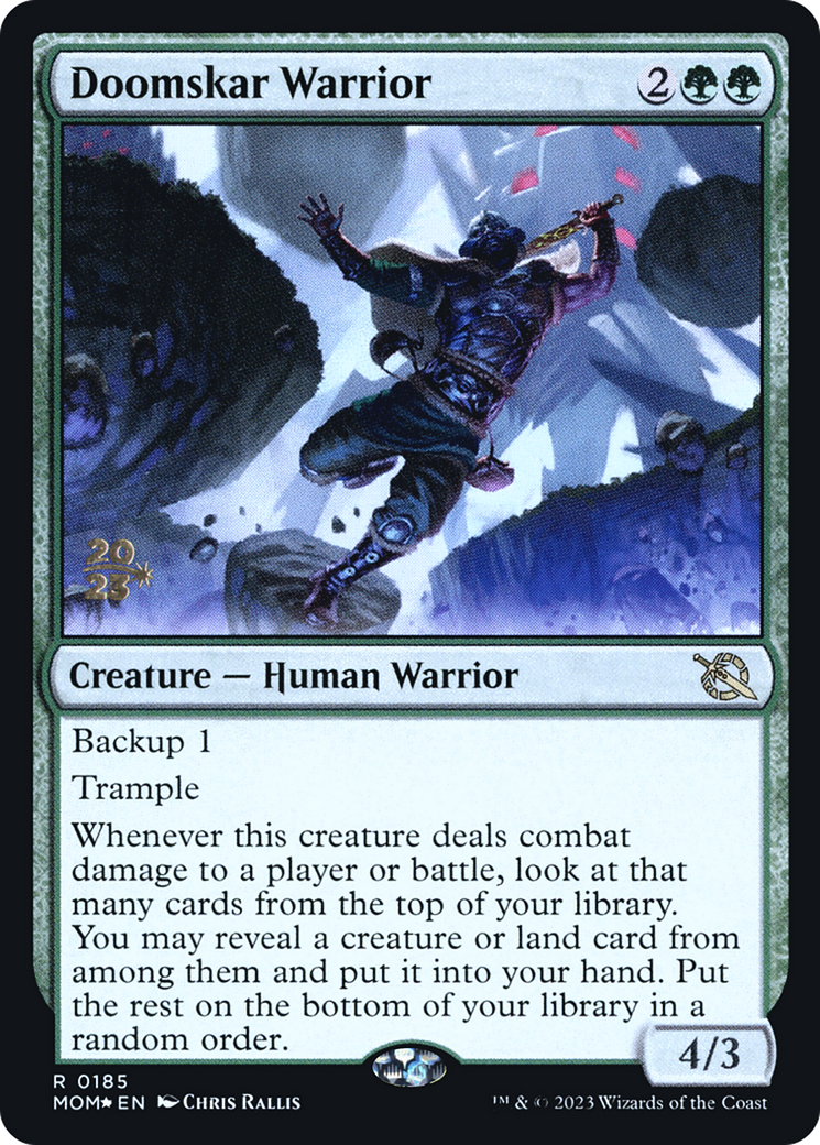 Doomskar Warrior [March of the Machine Prerelease Promos] - The Mythic Store | 24h Order Processing