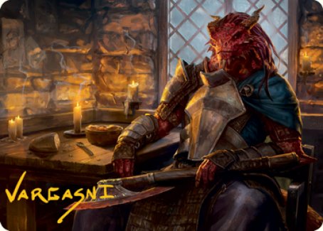 Jaded Sell-Sword Art Card (Gold-Stamped Signature) [Dungeons & Dragons: Adventures in the Forgotten Realms Art Series] - The Mythic Store | 24h Order Processing