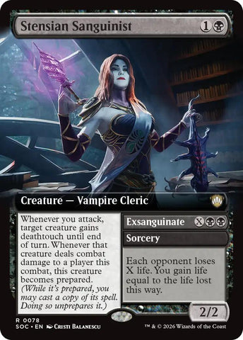 Stensian Sanguinist (Extended Art) [Secrets of Strixhaven Commander] - The Mythic Store | 24h Order Processing