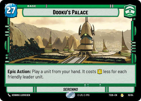 Dooku's Palace (10/84) (10/84) [Twin Suns] - The Mythic Store | 24h Order Processing