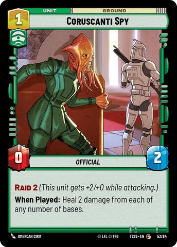 Coruscanti Spy (53/84) (53/84) [Twin Suns] - The Mythic Store | 24h Order Processing