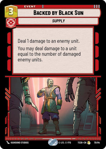 Backed by Black Sun (70/84) (70/84) [Twin Suns] - The Mythic Store | 24h Order Processing