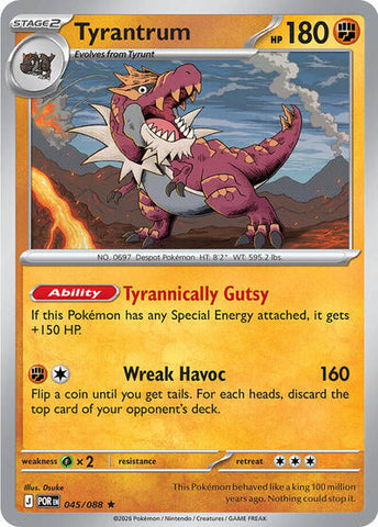 Tyrantrum (045/088) (Deck Exclusive) [Mega Evolution: Perfect Order] - The Mythic Store | 24h Order Processing
