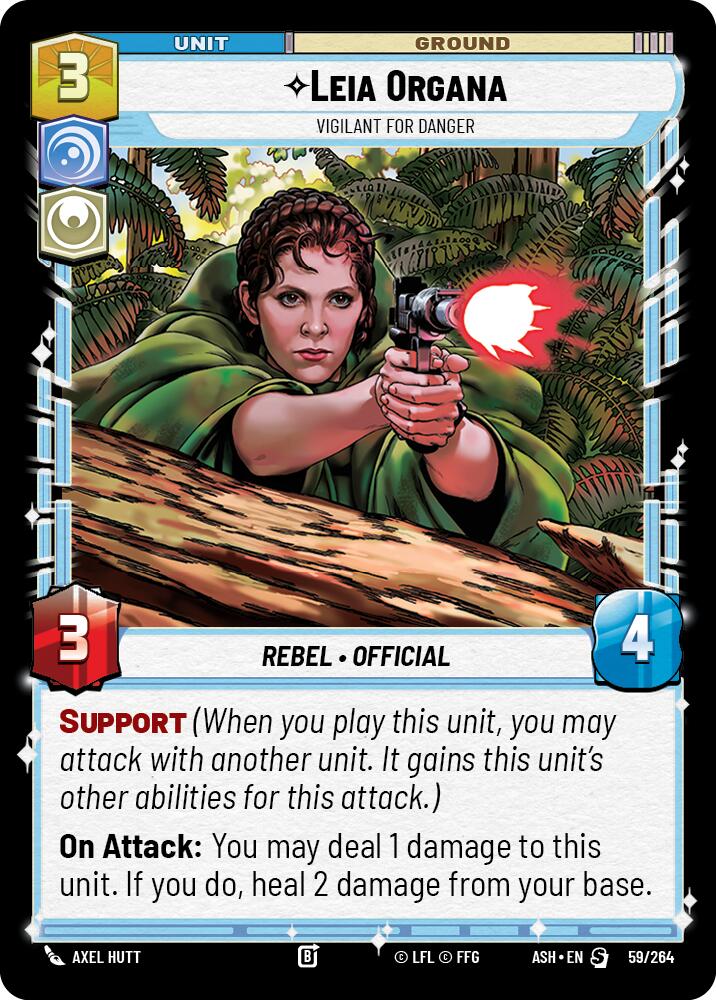 Leia Organa - Vigilant for Danger (59/264) (59/264) [Ashes of the Empire] - The Mythic Store | 24h Order Processing