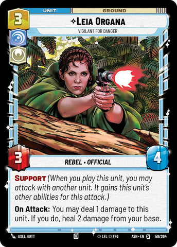 Leia Organa - Vigilant for Danger (59/264) (59/264) [Ashes of the Empire] - The Mythic Store | 24h Order Processing