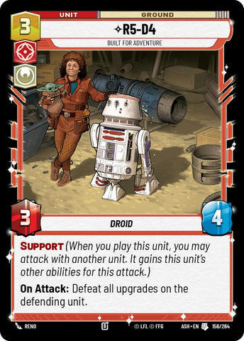 R5-D4 - Built for Adventure (156/264) (156/264) [Ashes of the Empire] - The Mythic Store | 24h Order Processing
