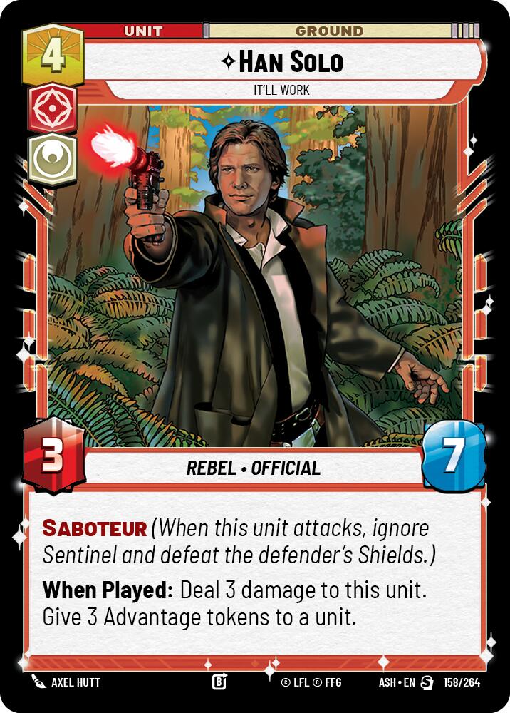 Han Solo - It'll Work (158/264) (158/264) [Ashes of the Empire] - The Mythic Store | 24h Order Processing