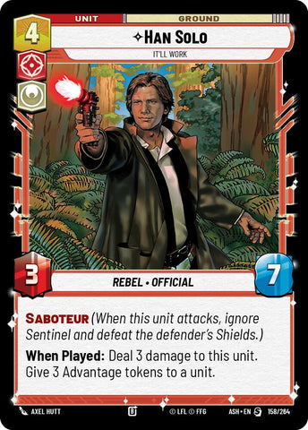 Han Solo - It'll Work (158/264) (158/264) [Ashes of the Empire] - The Mythic Store | 24h Order Processing
