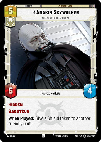 Anakin Skywalker - You Were Right About Me (255/264) (255/264) [Ashes of the Empire] - The Mythic Store | 24h Order Processing
