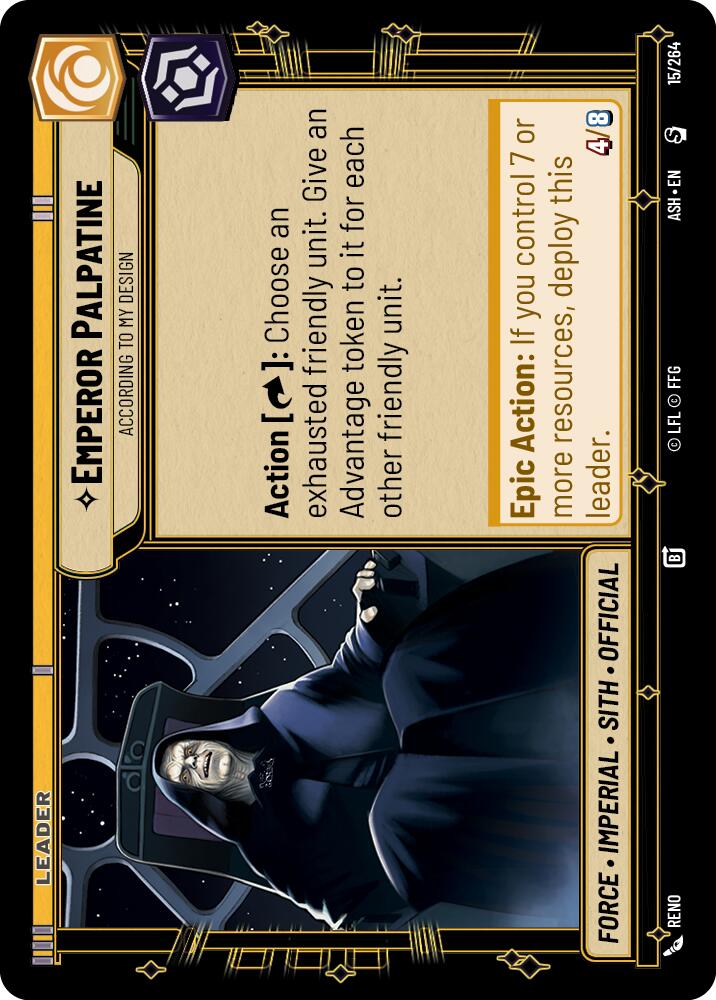 Emperor Palpatine - According to My Design (15/264) (15/264) [Ashes of the Empire] - The Mythic Store | 24h Order Processing