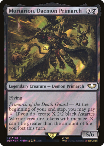 Mortarion, Daemon Primarch (Surge Foil) [Warhammer 40,000] - The Mythic Store | 24h Order Processing