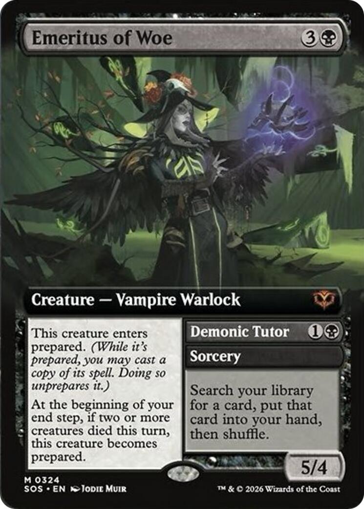 Emeritus of Woe (Extended Art) [Secrets of Strixhaven] - The Mythic Store | 24h Order Processing