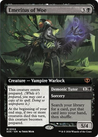 Emeritus of Woe (Extended Art) [Secrets of Strixhaven] - The Mythic Store | 24h Order Processing