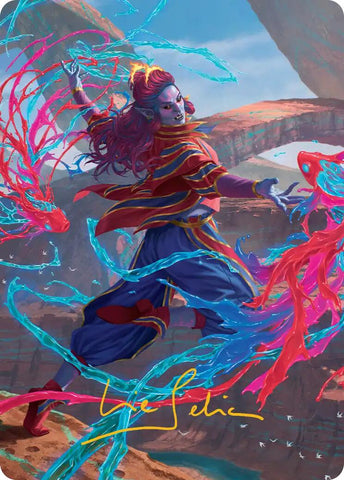Rootha, Mastering the Moment Art Card (Gold-Stamped Signature) [Secrets of Strixhaven Art Series] - The Mythic Store | 24h Order Processing