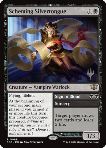 Scheming Silvertongue [Secrets of Strixhaven Promos] - The Mythic Store | 24h Order Processing