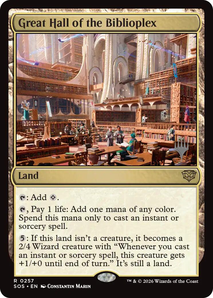 Great Hall of the Biblioplex [Secrets of Strixhaven Promos] - The Mythic Store | 24h Order Processing