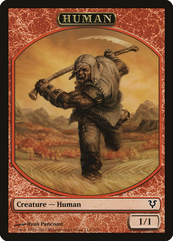Human Token (7/8) [Avacyn Restored Tokens] - The Mythic Store | 24h Order Processing