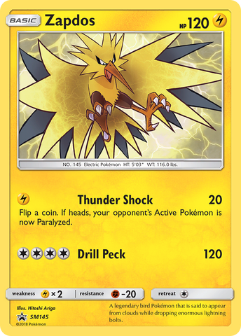 Zapdos (SM145) [Sun & Moon: Black Star Promos] - The Mythic Store | 24h Order Processing