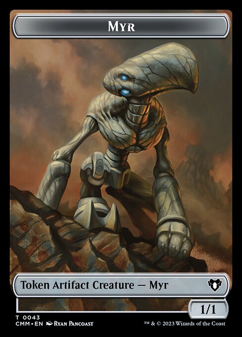 Soldier // Myr Double-Sided Token [Commander Masters Tokens] - The Mythic Store | 24h Order Processing