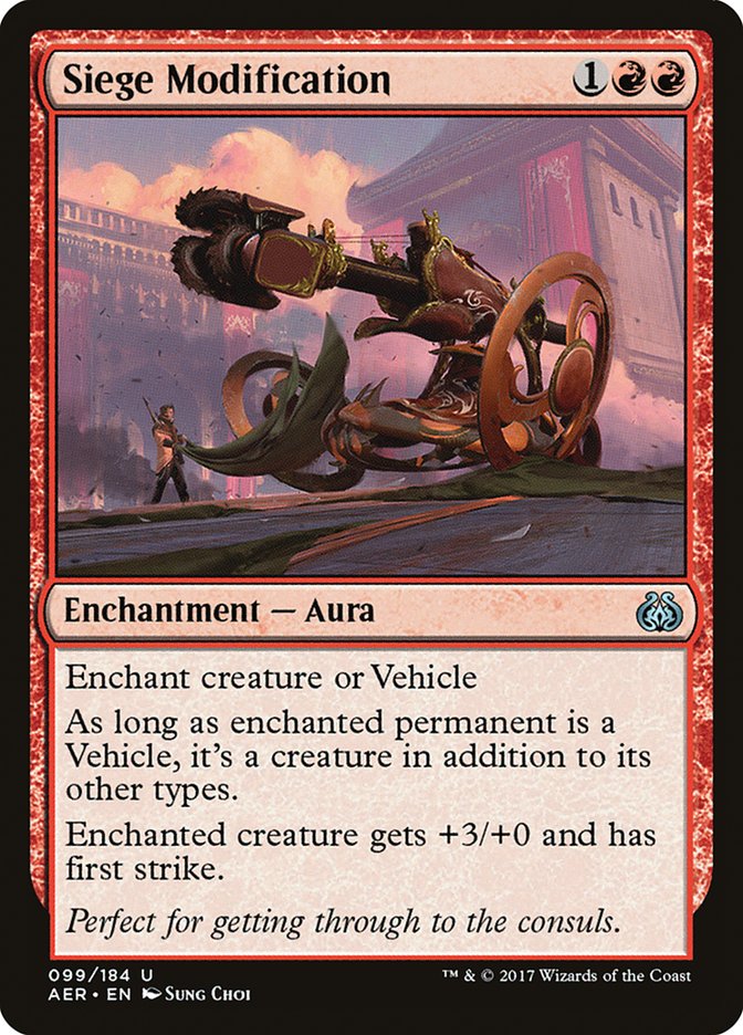 Siege Modification [Aether Revolt] - The Mythic Store | 24h Order Processing