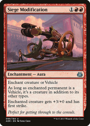 Siege Modification [Aether Revolt] - The Mythic Store | 24h Order Processing