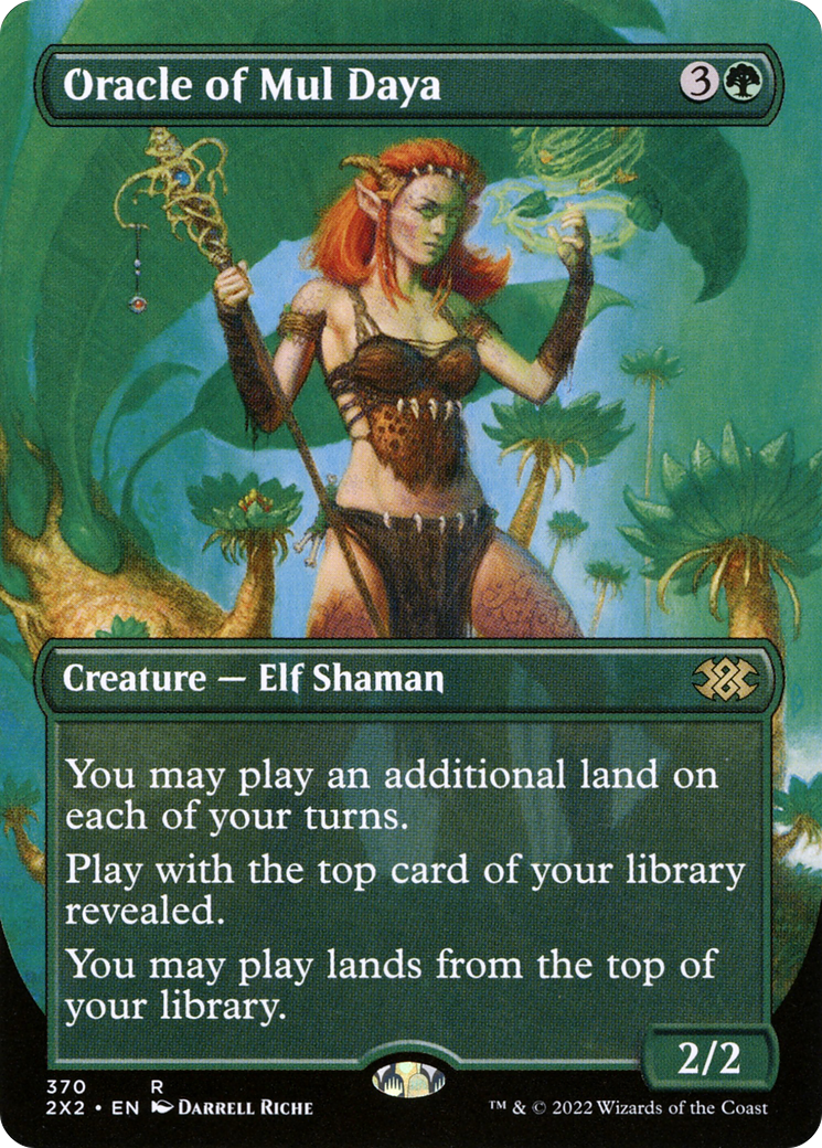 Oracle of Mul Daya (Borderless Alternate Art) [Double Masters 2022] - The Mythic Store | 24h Order Processing