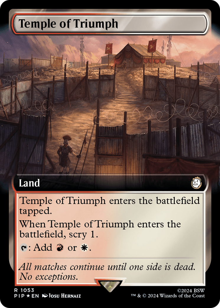 Temple of Triumph (Extended Art) (Surge Foil) [Fallout] - The Mythic Store | 24h Order Processing