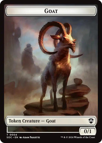 Goat // Fungus Beast Double-Sided Token [Secrets of Strixhaven Commander Tokens] - The Mythic Store | 24h Order Processing