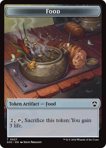 Food // City's Blessing Double-Sided Token [Secrets of Strixhaven Commander Tokens] - The Mythic Store | 24h Order Processing