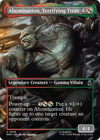 Abomination, Terrifying Titan (Borderless) [Marvel Super Heroes] - The Mythic Store | 24h Order Processing
