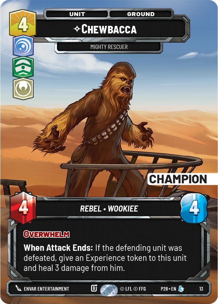 Chewbacca - Mighty Rescuer (13) (Champion) (13) [Organized Play Promos] - The Mythic Store | 24h Order Processing