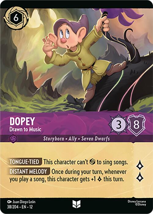 Dopey - Drawn to Music (Foil) (38/204) [Wilds Unknown] - The Mythic Store | 24h Order Processing