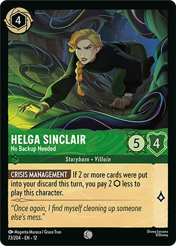 Helga Sinclair - No Backup Needed (73/204) [Wilds Unknown] - The Mythic Store | 24h Order Processing