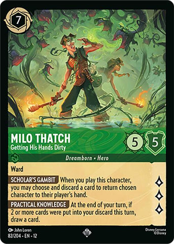 Milo Thatch - Getting His Hands Dirty (82/204) [Wilds Unknown] - The Mythic Store | 24h Order Processing