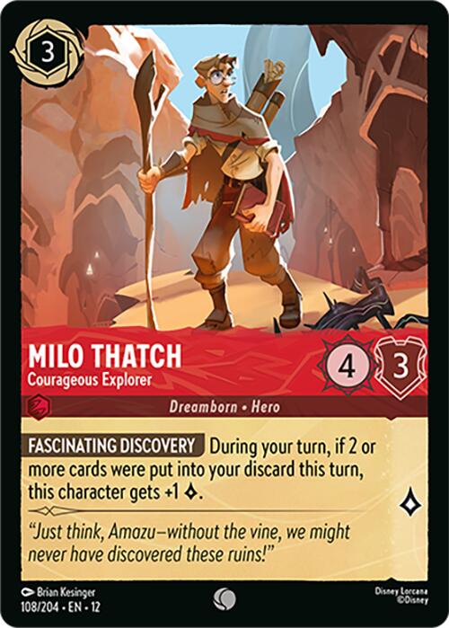 Milo Thatch - Courageous Explorer (108/204) [Wilds Unknown] - The Mythic Store | 24h Order Processing