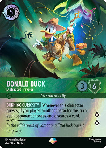 Donald Duck - Distracted Traveler (Epic) (212/204) [Wilds Unknown] - The Mythic Store | 24h Order Processing