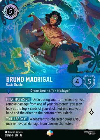 Bruno Madrigal - Oasis Oracle (Epic) (218/204) [Wilds Unknown] - The Mythic Store | 24h Order Processing