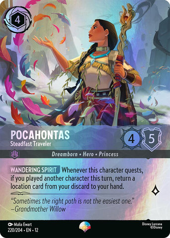 Pocahontas - Steadfast Traveler (Epic) (220/204) [Wilds Unknown] - The Mythic Store | 24h Order Processing