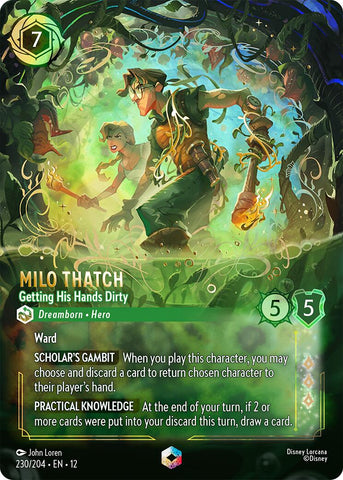 Milo Thatch - Getting His Hands Dirty (Enchanted) (230/204) [Wilds Unknown] - The Mythic Store | 24h Order Processing