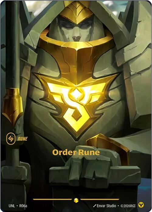 Order Rune (Alternate Art) (R06a) [Unleashed] - The Mythic Store | 24h Order Processing