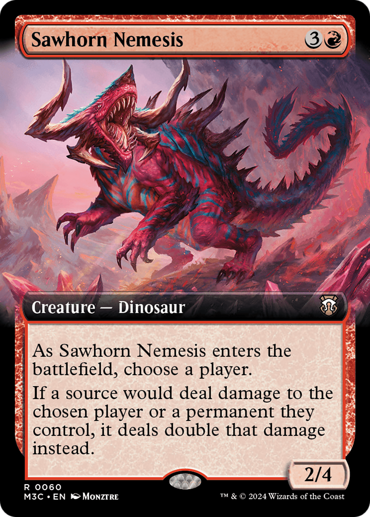 Sawhorn Nemesis (Extended Art) [Modern Horizons 3 Commander] - The Mythic Store | 24h Order Processing