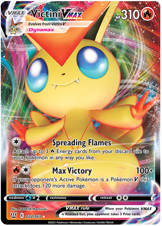 Victini VMAX (022/163) [Sword & Shield: Battle Styles] - The Mythic Store | 24h Order Processing