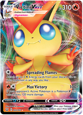 Victini VMAX (022/163) [Sword & Shield: Battle Styles] - The Mythic Store | 24h Order Processing